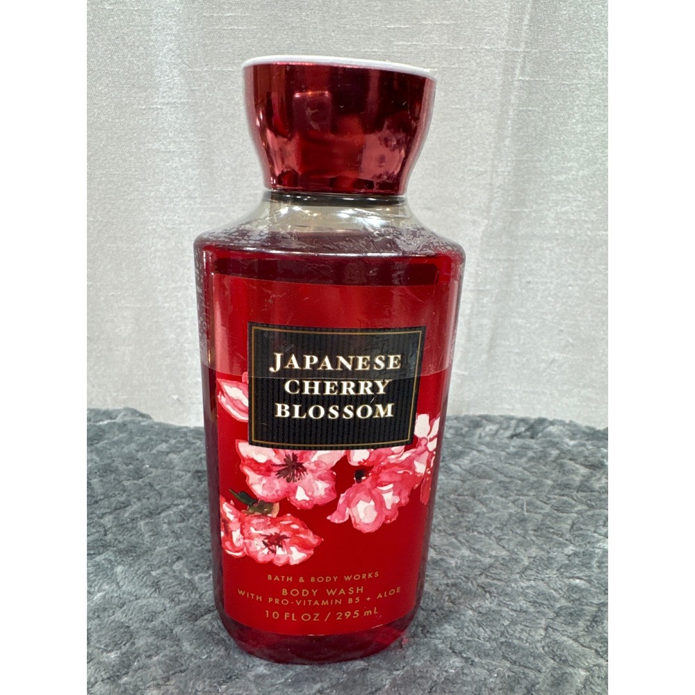 Bath & Body Works Japanese Cherry Blossom Body‎ Wash 10oz Aloe Vitamin B5 New